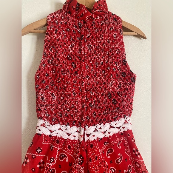 Vintage 1970’s Nancy’s Red Bandana Dress - Picture 7 of 7